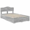 vidaXL Bedframe met hoofdeinde Grijs Sonoma 120 x 200 cm Bewerkt hout