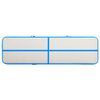 vidaXL Gymnastiekmat met pomp opblaasbaar 800x100x15 cm PVC blauw
