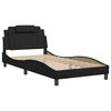 vidaXL Bedframe "Viana" zonder matras kunstleer zwart 100x203 cm