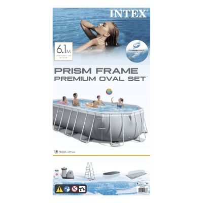Intex Prism Frame Zwembadset ovaal 610x305x122 cm 26798GN