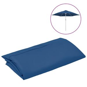 vidaXL Vervangingsdoek voor parasol 300 cm azuurblauw