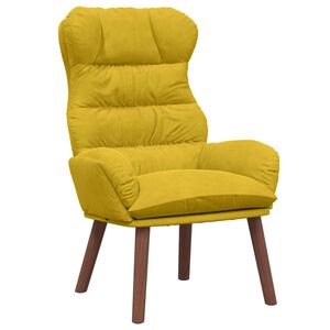 vidaXL Fauteuil Geel 69 x 74 x 93 cm Fluweel
