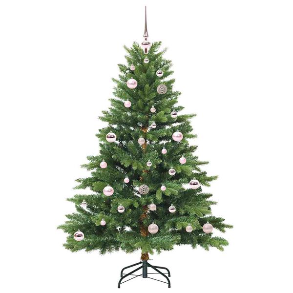 vidaXL Kunstkerstboom met 150 LED met standaard Groen 150 cm PE en PVC