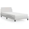 vidaXL Bed met matras "Dover" kunstleer wit 100x200 cm