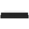 vidaXL Bedframe met matras met matras 2 pcs Zwart PVC