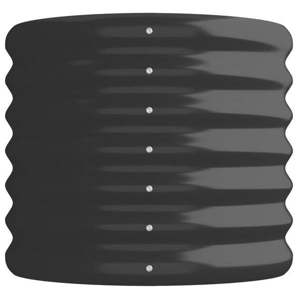vidaXL Plantenbak 114x40x36 cm gegalvaniseerd staal antracietkleurig