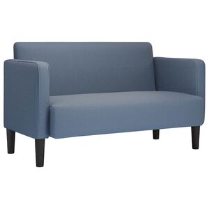 vidaXL Loveseat bank 109 cm corduroy stof blauw