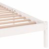 vidaXL Bedframe massief grenenhout wit 200x200 cm