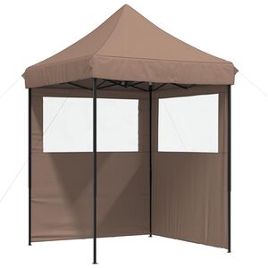 vidaXL Partytent 200 x 200 x 306 cm Bruin Oxford Stof