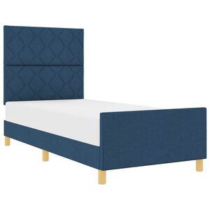 vidaXL Bedframe met hoofdeinde Blauw 100 x 200 cm Stof