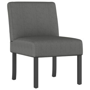 vidaXL Fauteuil stof donkergrijs