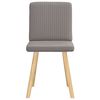 vidaXL Eetkamerstoelen draaibaar 2 st stof taupe