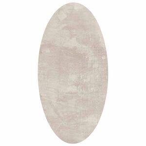 vidaXL Vloerkleden Ovaal HUARTE Beige 80 x 150 cm 100% Polyester