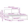 vidaXL Bedframe met Gevoerd Hoofdgedeelte Taupe 180 x 200 cm