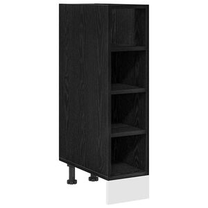 vidaXL Keukenonderkast Zwart eiken 20 x 44,5 x 81,5 cm Bewerkt hout