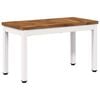 vidaXL Salontafel Natuurlijk en Wit 60,5 x 30 x 36 cm