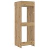 vidaXL Wasmachinekast Artisan Eiken 67,5 x 68 x 200 cm Bewerkt hout
