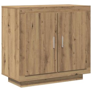 vidaXL Dressoir 80x40x75 cm bewerkt hout artisanaal eikenkleur