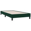 vidaXL Boxspring met matras fluweel donkergroen 80x210 cm
