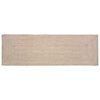 vidaXL Gebied Tapijt Natuurlijk en Wit 80 x 300 cm Jute