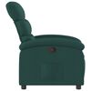 vidaXL Relaxfauteuil donkergroene stof