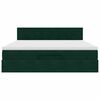 vidaXL Ottoman bed met matras 160x200cm fluweel donkergroen