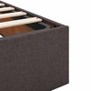 vidaXL Ottoman bed met matras 160x200cm stof donkerbruin