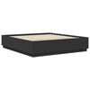 vidaXL Bedframe met hoofdeinde Zwart 200 x 200 cm Bewerkt hout