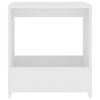 vidaXL Bijzettafel 50x26x50 cm bewerkt hout wit