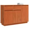 vidaXL Dressoir met lade Wasbruin 110 x 34 x 75 cm Massief grenenhout