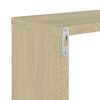 vidaXL Wandschappen kubus 2 st 26x15x26 cm wit en sonoma eikenkleurig