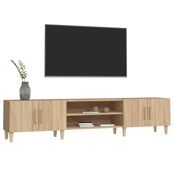 vidaXL Tv-meubel Sonoma eiken 180x31,5x40 cm bewerkt hout
