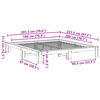 vidaXL Bedframe zonder matras massief grenenhout wasbruin 180x200 cm