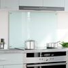 vidaXL Spatscherm keuken 90x60 cm gehard glas wit