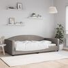 vidaXL Slaapbank 100x200 cm stof taupe