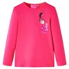 vidaXL Kindershirt met lange mouwen 116 felroze