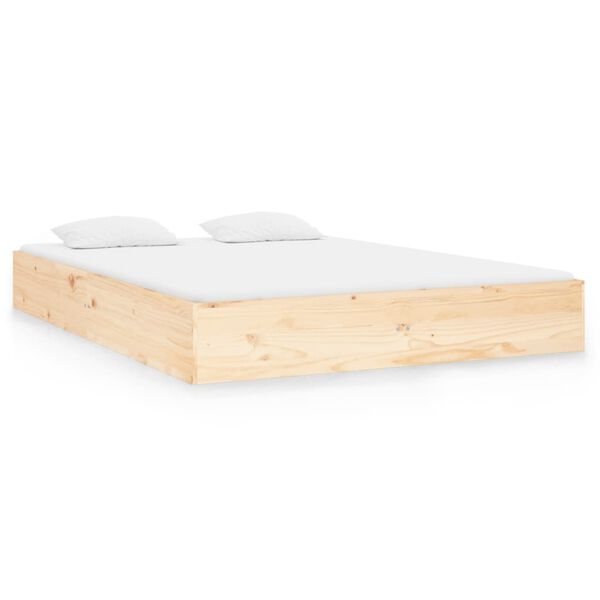 vidaXL Bedframe massief hout 120x190 cm