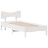 vidaXL Bedframe zonder matras massief grenenhout wit 140x200 cm