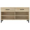 vidaXL Schoenenkast 102x35x55 cm bewerkt hout sonoma eikenkleurig
