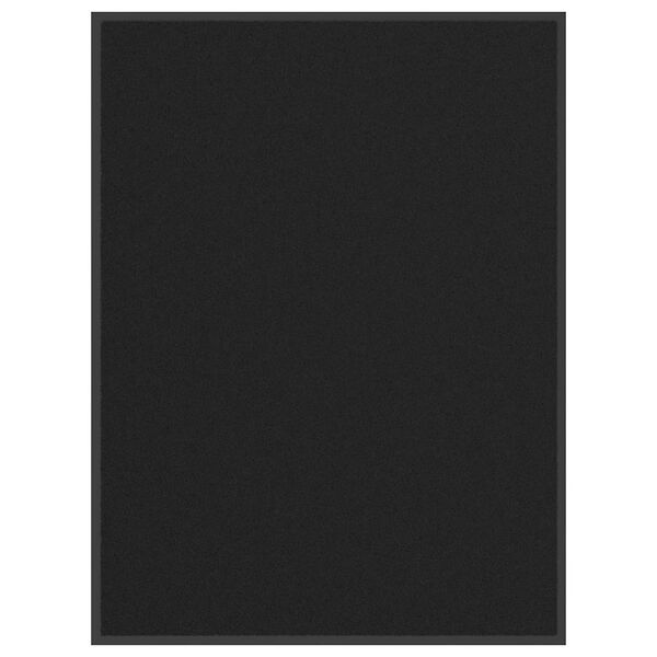 vidaXL Deurmat 90x120 cm zwart