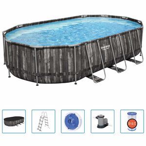 Bestway Zwembadset Power Steel ovaal 610x366x122 cm