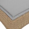 vidaXL Tuinkrukken met kussens 2 st 55x55x36 cm poly rattan beige