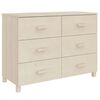 vidaXL Dressoir HAMAR 113x40x80 cm massief grenenhout honingbruin