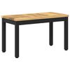 vidaXL Salontafel Wit en zwart 60,5 x 30 x 36 cm Massief Acaciahout