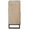vidaXL Dressoir Wit 80 x 33 x 75 cm massief mangohout