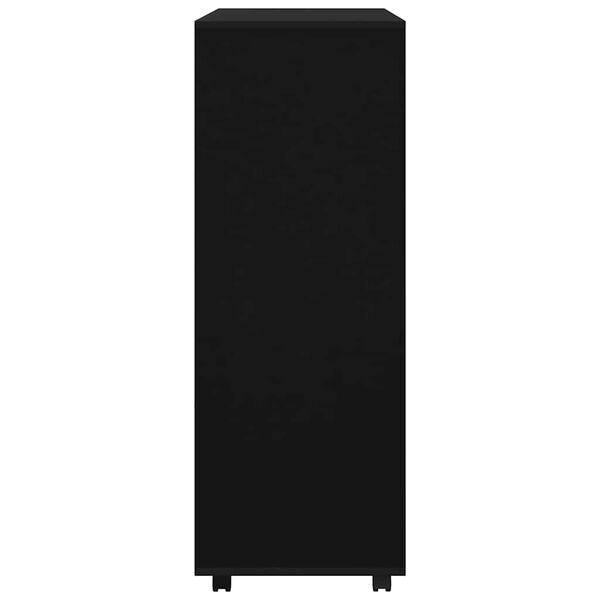 vidaXL Kledingkast 80x40x110 cm bewerkt hout zwart