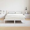 vidaXL Bedframe Wit 208.6 x 157.6 x 69.4 cm Massief grenenhout