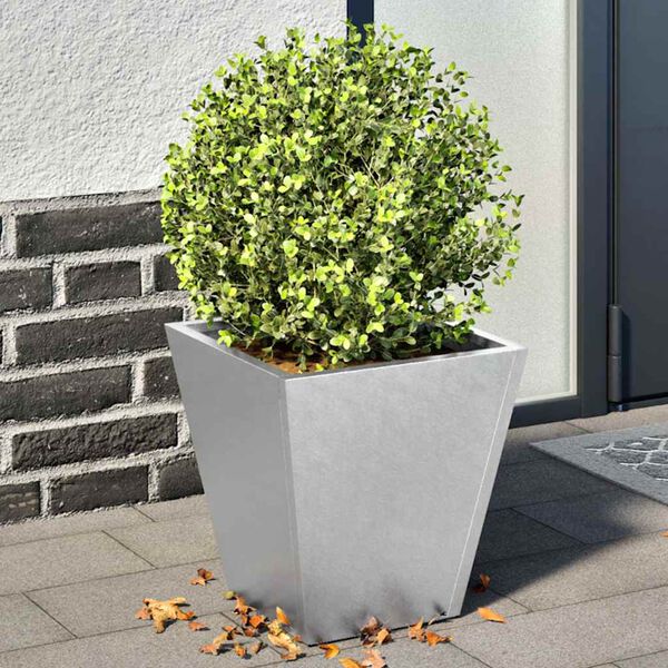 vidaXL Plantenbakken 2 st 30x30x30 cm gegalvaniseerd staal