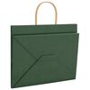 vidaXL Papieren zakken 250 st met hengsels 32x22x24 cm groen