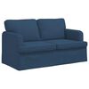 vidaXL Bank 2 pcs Blauw 144 x 80 x 85 cm Stof